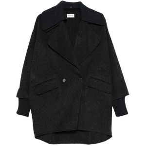 P.a.r.o.s.h., Dames, Mantels, Grijs, Maat: XS