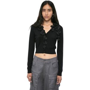 MeiMeiJ, Dames, Truien, Zwart, Maat: S