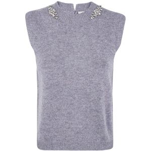 Semicouture, Dames, Truien, Grijs, Maat: XS Wol,