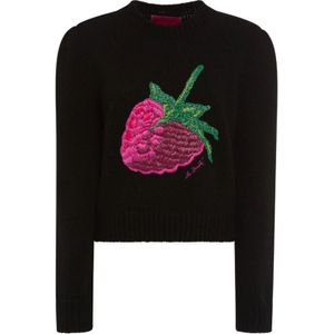 La DoubleJ, Dames, Truien, Zwart, Maat: L Wol,