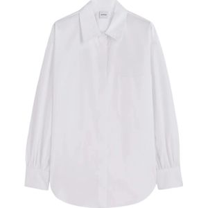 Aspesi, Dames, Blouses & Shirts, Wit, Maat: 2XS Katoen,