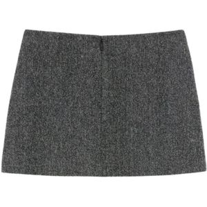 Pinko, Dames, Rokken, Grijs, Maat: M Tweed,