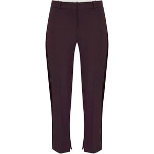 Elisabetta Franchi, Dames, Broeken, Rood, Maat: S Satijn,