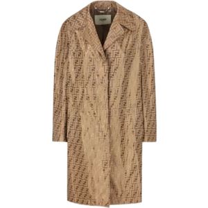 Fendi, Dames, Mantels, Beige, Maat: XS