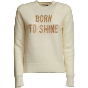 MC2 Saint Barth, Dames, Truien, Beige, Maat: XS Wol,