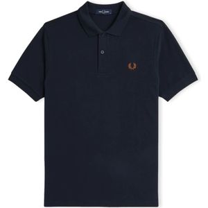 Fred Perry, Heren, Tops, Blauw, Maat: M Katoen,