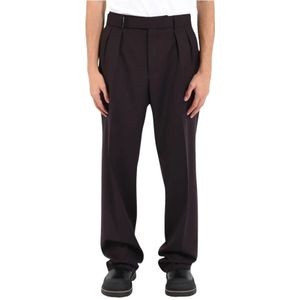 Tagliatore, Heren, Broeken, Rood, Maat: L Wol,