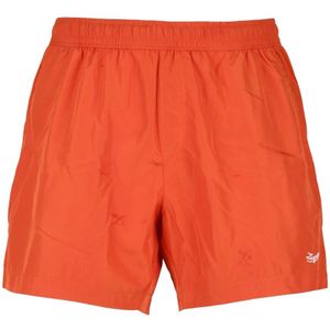 Zegna, Heren, Badkleding, Oranje, Maat: M Poliester,