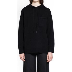 Max Mara, Dames, Sweatshirts & Hoodies, Zwart, Maat: XS Wol,