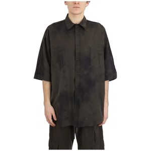 Andrea Ya’aqov, Heren, Overhemden, Bruin, Maat: L Katoen,