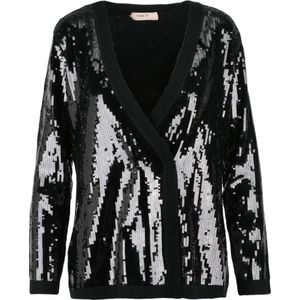 Twinset, Dames, Truien, Zwart, Maat: XS Wol,