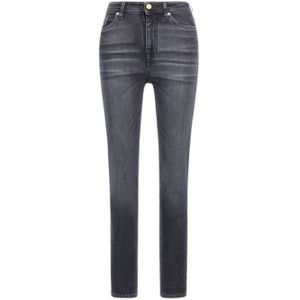 Roberto Cavalli, Dames, Jeans, Grijs, Maat: W34 Katoen,