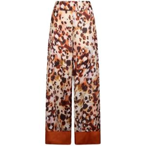 Liu Jo, Dames, Broeken, Veelkleurig, Maat: XS Satijn,