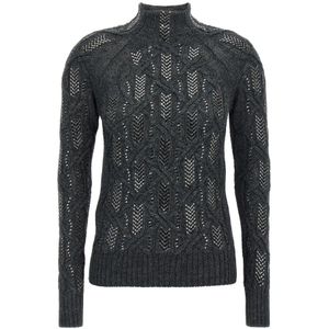 Ermanno Scervino, Dames, Truien, Grijs, Maat: S Wol,