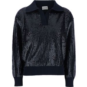 P.a.r.o.s.h., Dames, Tops, Blauw, Maat: S Katoen,