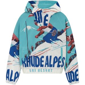 Rhude, Heren, Sweatshirts & Hoodies, Veelkleurig, Maat: XL Nylon,