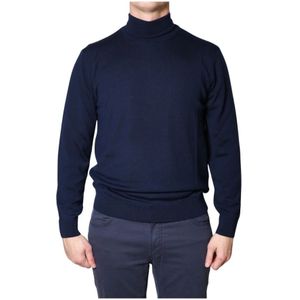 Daniele Fiesoli, Heren, Truien, Blauw, Maat: 2XL Wol,
