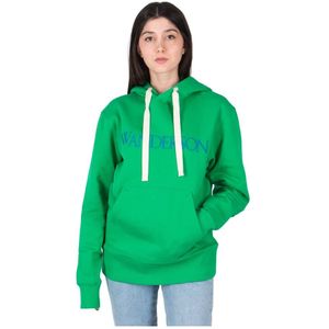 JW Anderson, Dames, Sweatshirts & Hoodies, Groen, Maat: M Katoen,