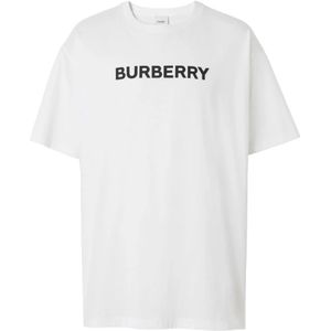 Burberry, Heren, Tops, Wit, Maat: S Katoen,