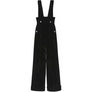 Gucci, Dames, Jumpsuits & Playsuits, Zwart, Maat: XS Zijde,