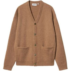 Carhartt Wip, Heren, Truien, Beige, Maat: S Nylon,