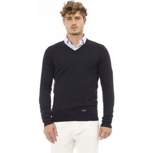 Baldinini, Heren, Truien, Blauw, Maat: 3XL Denim,