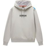 Napapijri, Heren, Sweatshirts & Hoodies, Grijs, Maat: S Katoen,