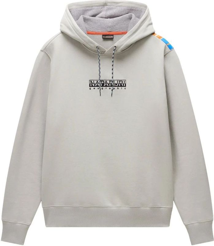 Napapijri, Heren, Sweatshirts & Hoodies, Grijs, Maat: S Katoen,