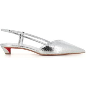 Christian Louboutin, Dames, Schoenen, Grijs, Maat: 38 1/2 EU Leer,