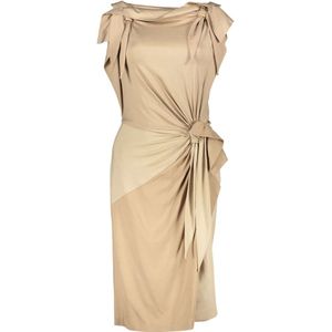 Burberry, Dames, Jurken, Beige, Maat: S Zijde,