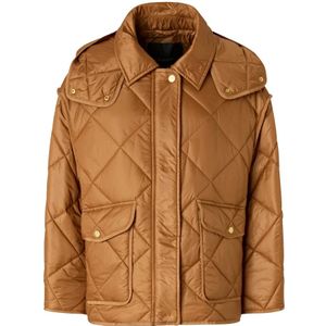 Pinko, Dames, Jassen, Bruin, Maat: M Satijn,