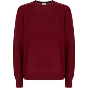 Calvin Klein, Heren, Truien, Rood, Maat: S Wol,