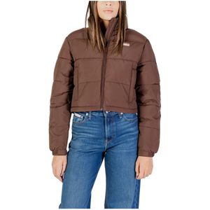 Tommy Jeans - TJW Flag Back Crop E Dw 0Dw 21620 - Gewatteerde Pufferjas - Bruin - Dames
