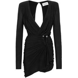 Philipp Plein, Dames, Jurken, Zwart, Maat: L Jersey,