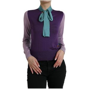 Dolce & Gabbana, Dames, Truien, Veelkleurig, Maat: M Zijde,