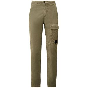 C.p. Company, Heren, Broeken, Groen, Maat: M Corduroy,