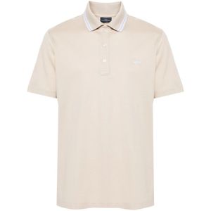 Paul & Shark, Heren, Tops, Beige, Maat: 2XL Katoen,