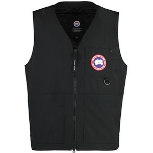 Canada Goose, Heren, Jassen, Zwart, Maat: S Katoen,