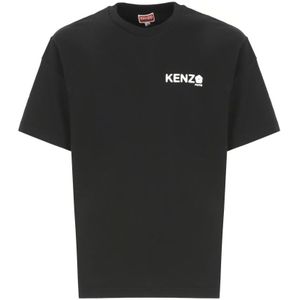 Kenzo, Heren, Tops, Zwart, Maat: M Katoen,