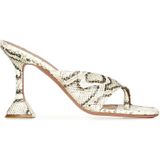 Amina Muaddi - Muiltjes - Veelkleurig - 95 mm Hakhoogte - Leer