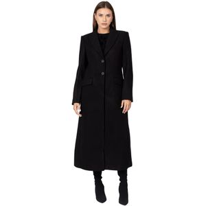 Kocca, Dames, Mantels, Zwart, Maat: L Wol,