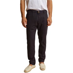 Peninsula, Heren, Broeken, Bruin, Maat: M Katoen,