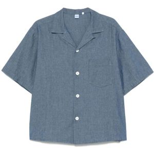 Aspesi, Heren, Overhemden, Blauw, Maat: L