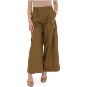 Liu Jo, Dames, Broeken, Bruin, Maat: M Katoen,