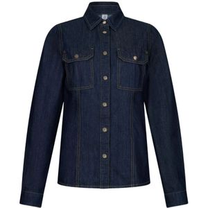 Liu Jo, Dames, Blouses & Shirts, Blauw, Maat: L Denim,
