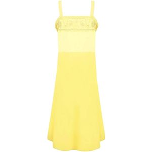 Maison Margiela, Dames, Jurken, Geel, Maat: S