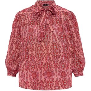 Etro, Dames, Blouses & Shirts, Rood, Maat: S Katoen,