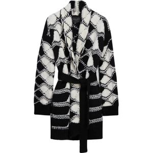 Roberto Collina, Dames, Truien, Zwart, Maat: M Wol,