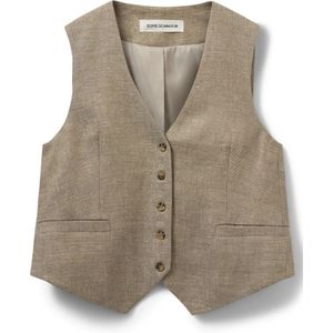 Sofie Schnoor - Ida - Gilet - Lichtbruin - Linnen