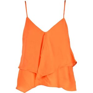 Pinko, Dames, Tops, Oranje, Maat: XS Poliester,